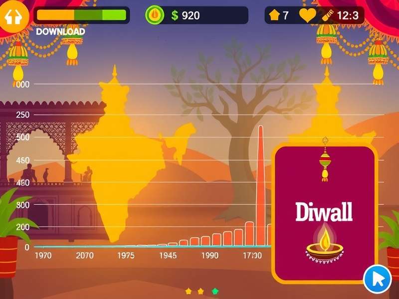 Peppery Pacemaker Diwali event screenshot showing festive elements