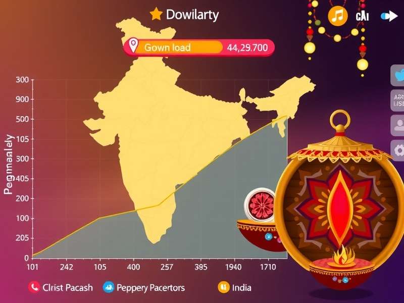 Graph showing Peppery Pacemaker download growth in India over time